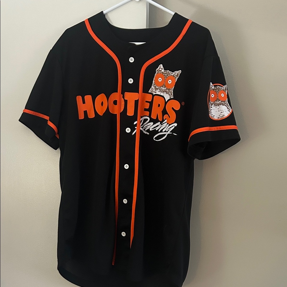 Hooters Racing Jersey in Black and Orange